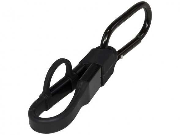 Кабель для зарядки Fold 3-в-1 с карабином, черный 