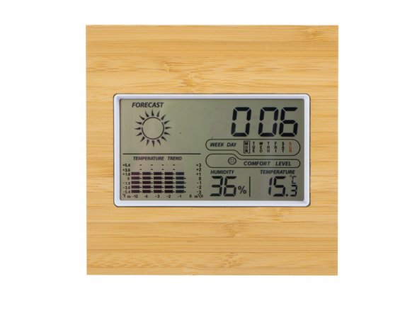 Метеостанция из бамбука Moscow Heat 