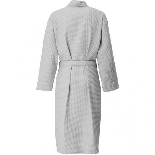 Халат вафельный Kimono, светло-серый 