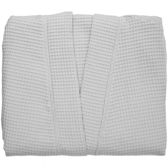 Халат вафельный Kimono, светло-серый 