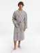 Халат вафельный Kimono, светло-серый 