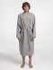 Халат вафельный Kimono, светло-серый 