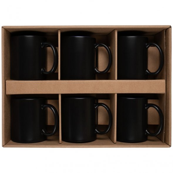 Набор из 6 кружек-хамелеонов On Display, оранжево-черный 