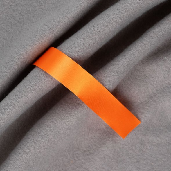 Лента сатиновая Satin 20 L, оранжевая, 110 см 