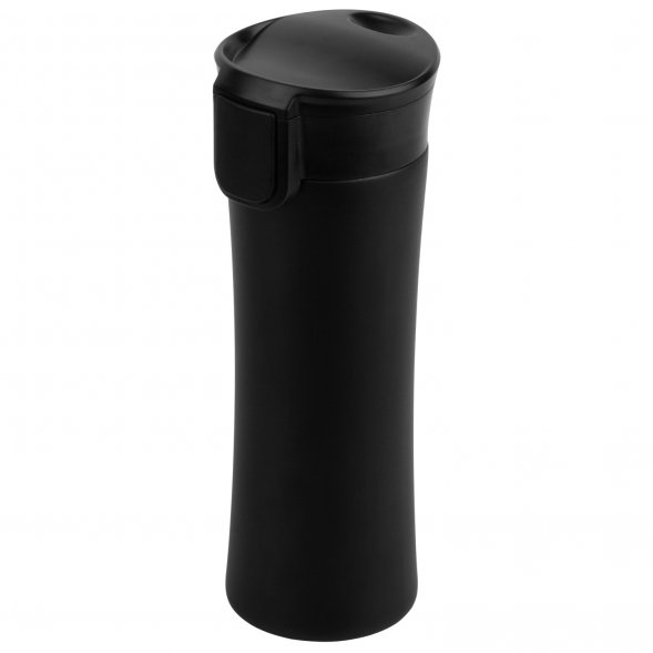 Термокружка вакуумная герметичная Baleo, черная 