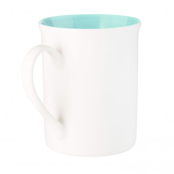 Керамическая кружка Astra, белый/аква 