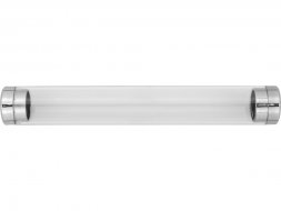 Тубус для 1 ручки Аяс, прозрачный/серебристый