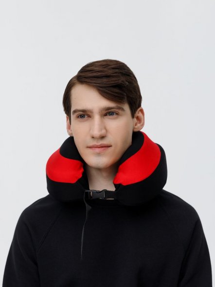 Дорожная подушка Piligrim, красная 