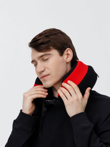 Дорожная подушка Piligrim, красная 