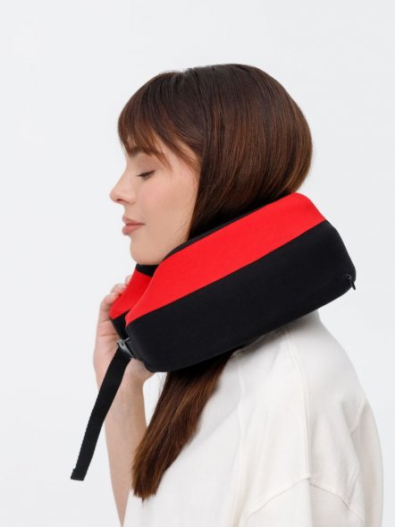 Дорожная подушка Piligrim, красная 