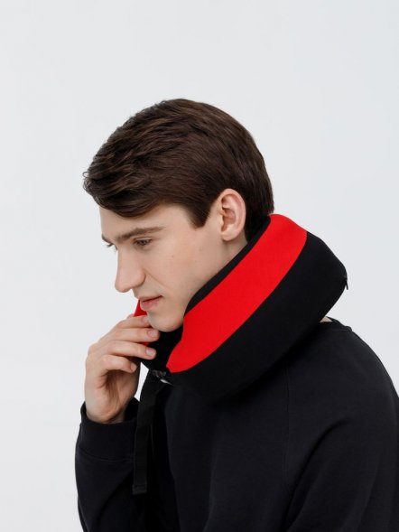 Дорожная подушка Piligrim, красная 