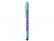 Ручка шариковая Nilsia со стилусом, голубой, черные черный чернила 
