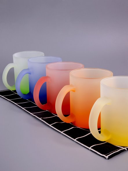 Кружка Grade Fade для сублимационной печати, матовая, желтая 