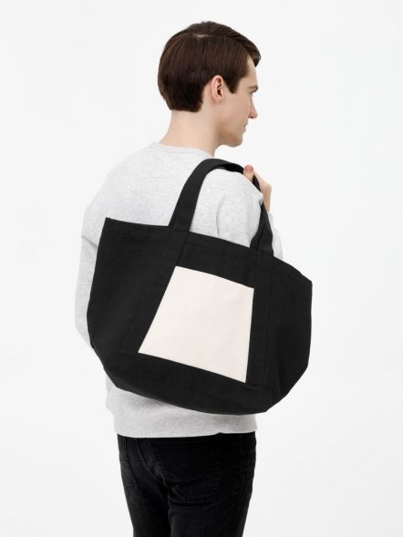 Шопер Shophop, черный с неокрашенным 