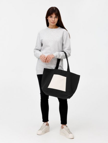 Шопер Shophop, черный с неокрашенным 