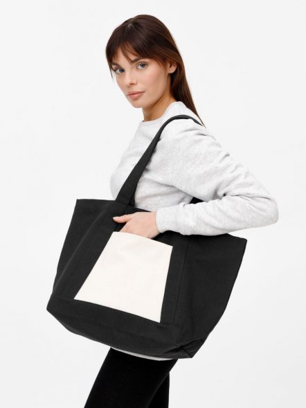 Шопер Shophop, черный с неокрашенным 