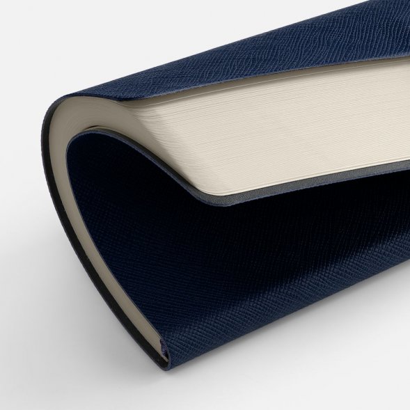 Ежедневник Lungo, недатированный, темно-синий 