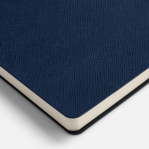 Ежедневник Lungo, недатированный, темно-синий 