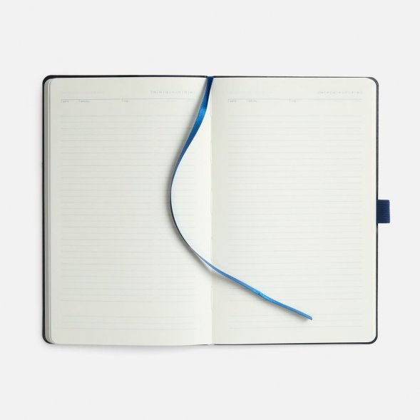 Ежедневник Lungo, недатированный, темно-синий 