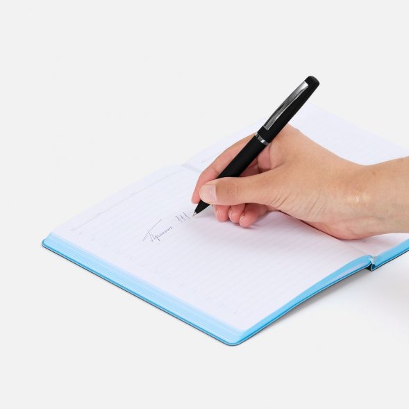 Ручка шариковая Bolt Soft Touch, черная 