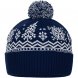 Шапка Elnik, синяя с молочно-белым 