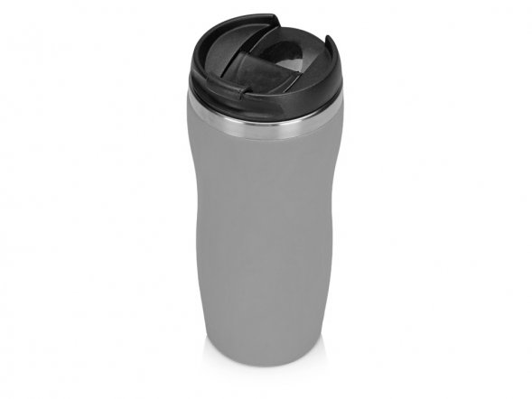 Термокружка Mony Steel 350 мл, soft touch, серый (P) 