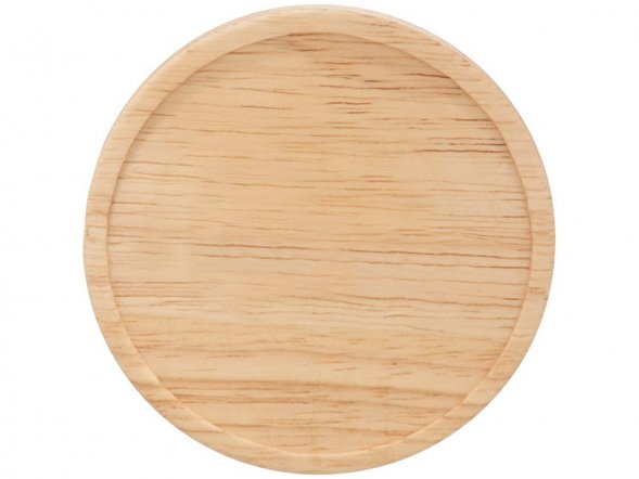 Керамическая чашка Hearth с деревянной крышкой-костером, черный/лайм 