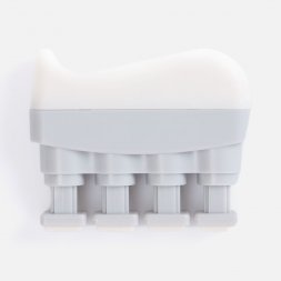Эспандер кистевой FingerTap, серый с белым