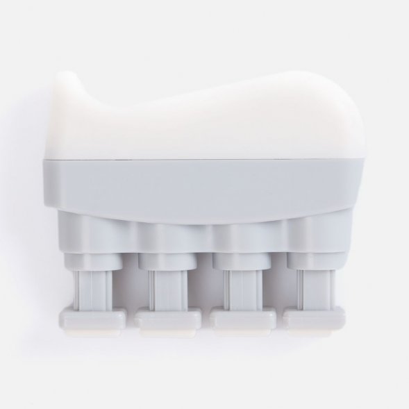 Эспандер кистевой FingerTap, серый с белым 