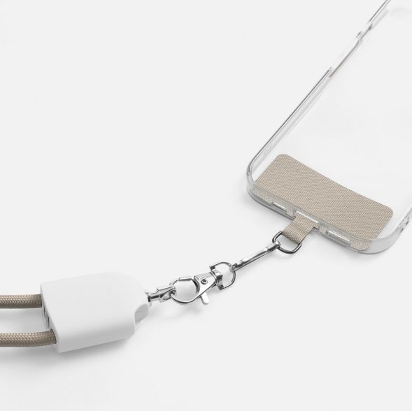 Кабель-ланьярд energyFlex Pro, серо-бежевый 