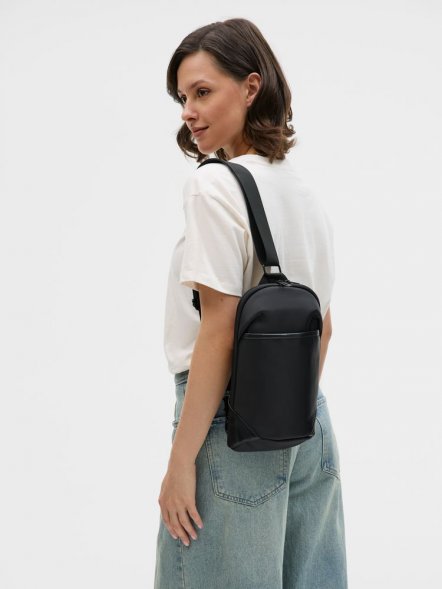 Рюкзак на одно плечо Solnex, черный 