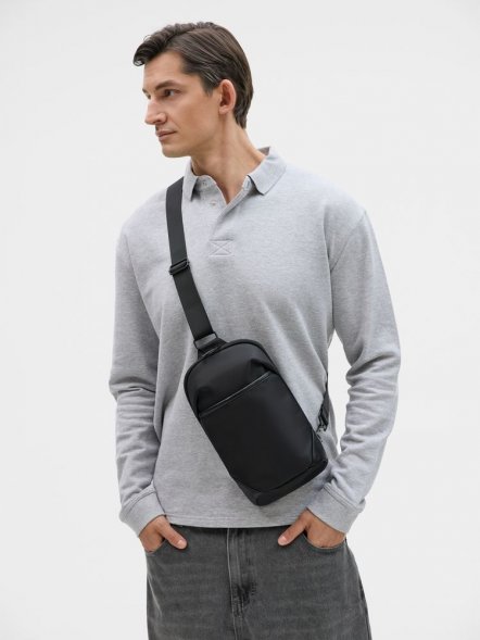 Рюкзак на одно плечо Solnex, черный 