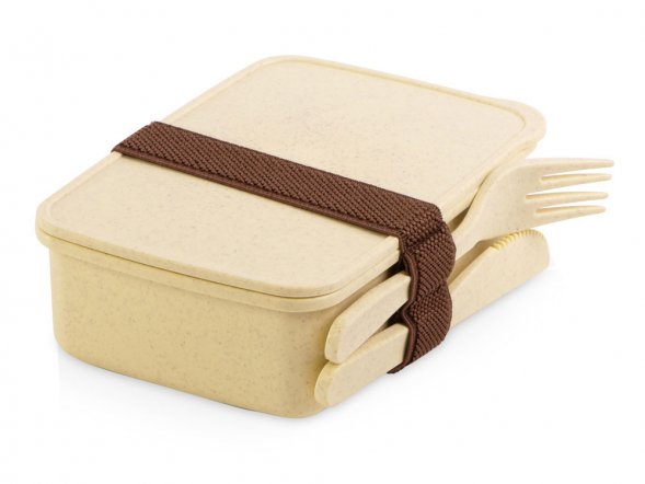 Ланч-бокс Meal из бамбукового волокна, бежевый 
