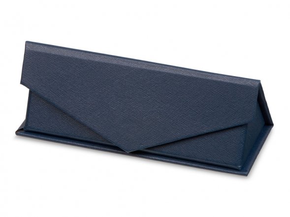 Подарочная коробка для флеш-карт треугольная, синий 