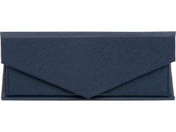 Подарочная коробка для флеш-карт треугольная, синий