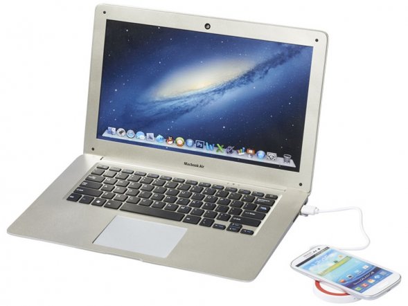 Устройство для беспроводной зарядки, белый/красный 