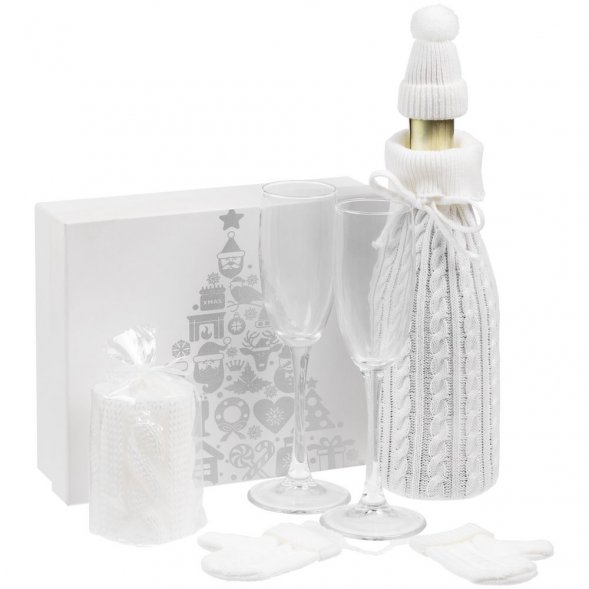 Коробка «Новогодняя история», белая 