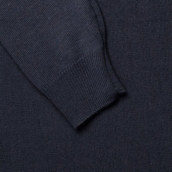 Джемпер Stitch с контрастной отделкой, синий с зеленым 