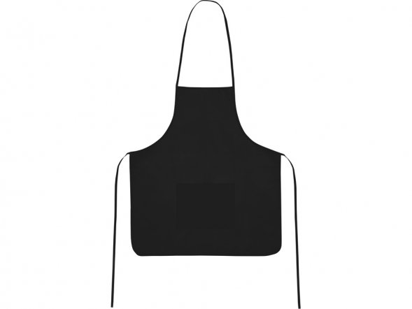 Фартук, черный, плотность 80г/м2 