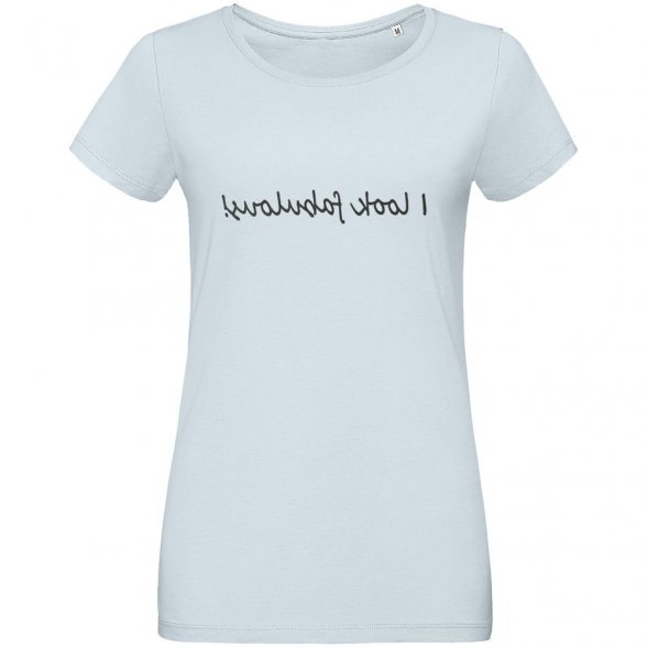 Футболка женская I Look Fabulous, голубая 