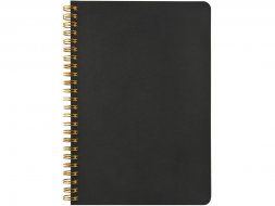 Бизнес тетрадь на гребне А5 Pragmatic, 60 листов в клетку, черный