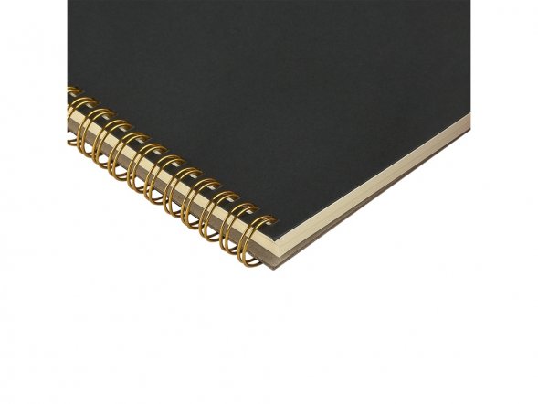 Бизнес тетрадь на гребне А5 Pragmatic, 60 листов в клетку, черный 