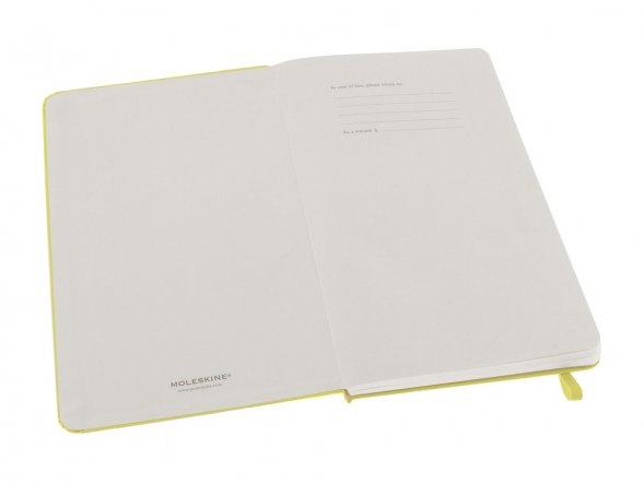 Записная книжка Moleskine Classic (в линейку) в твердой обложке, Large (13х21см), цитрусовый 