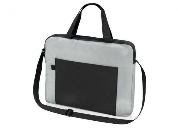 Конференц сумка для документов Congress, серый/черный (P) 