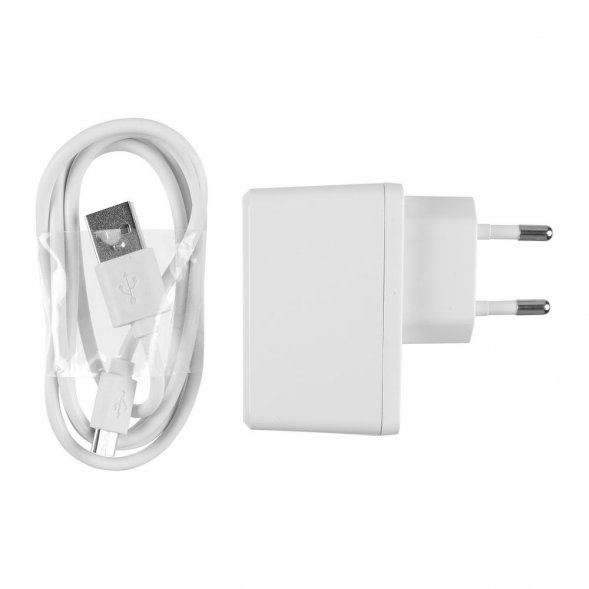 Лампа с беспроводной зарядкой Bright Helper, белая 