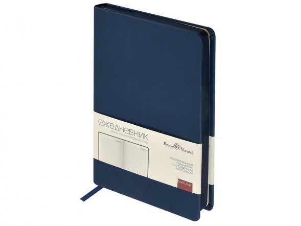 Ежедневник А5 Megapolis Color soft-touch, темно-синий 