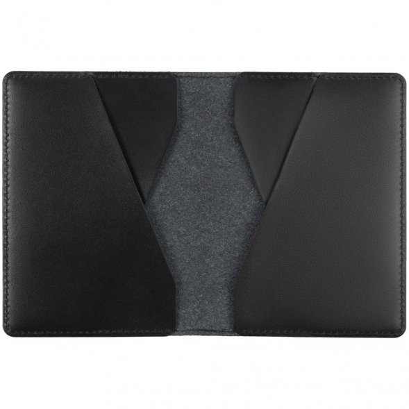 Обложка для паспорта inStream, черная 