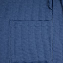 Халат вафельный Kimono, темно-синий
