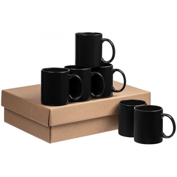 Набор из 6 кружек-хамелеонов On Display, черный 