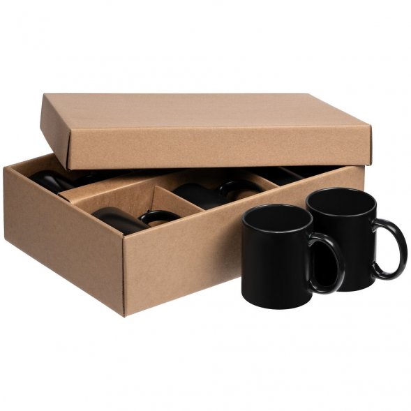 Набор из 6 кружек-хамелеонов On Display, черный 